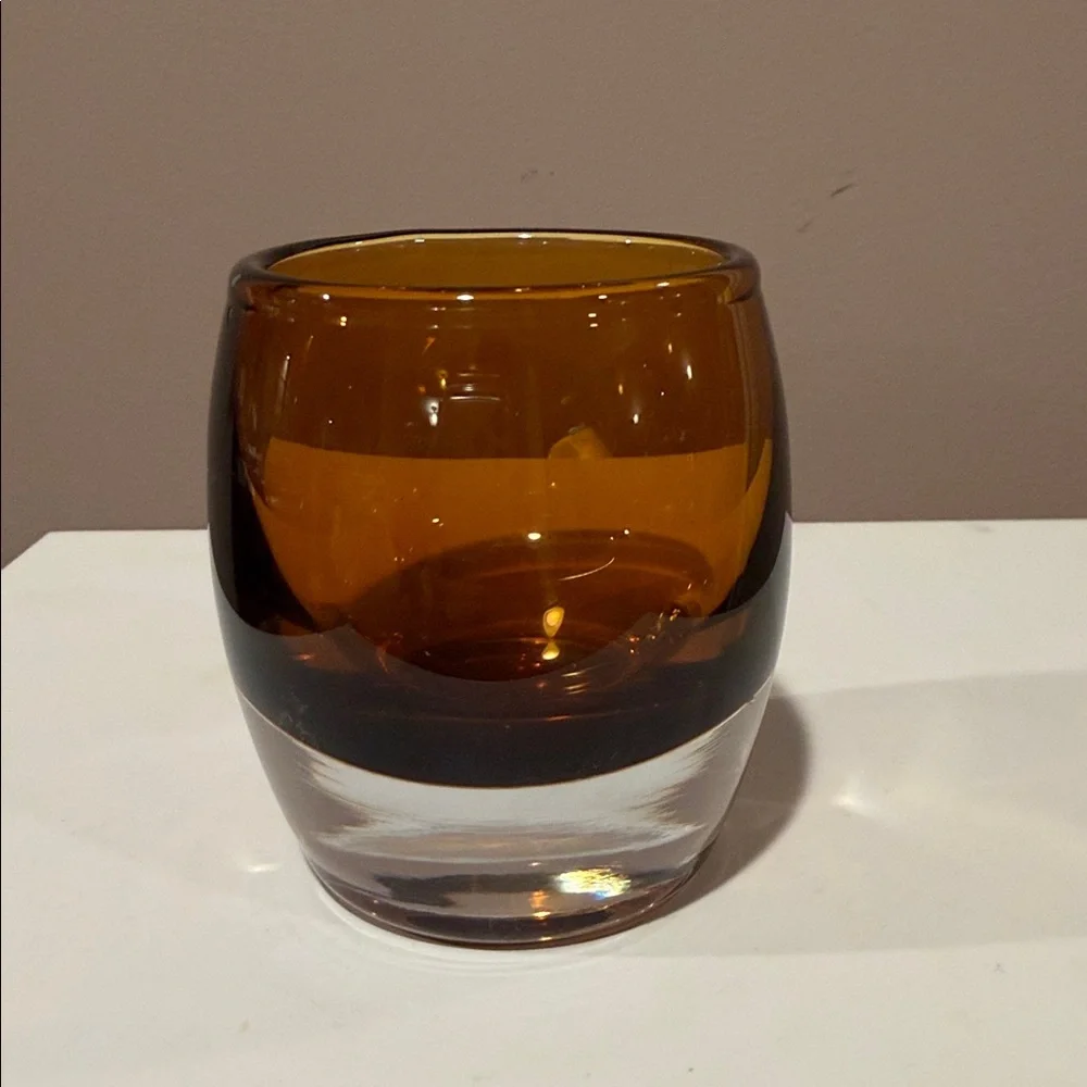 Crate&Barrel Glass Votive Holder, Set of 2